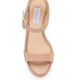 GABRIELA HEARST - Iris Platform Sandal in Dark Camel Nappa Leather