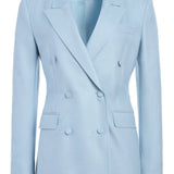 GABRIELA HEARST - Gavin Blazer in Stone Blue SIlk Virgin Wool