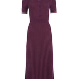 GABRIELA HEARST - Eyot Knit Maxi Dress in Italian Plum Cashmere Silk