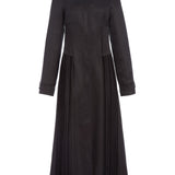 GABRIELA HEARST - Torres Fringe Coat in Black Textured Linen