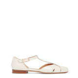 GABRIELA HEARST - Harlow Ballerina Flat Shoe in Cream Leather