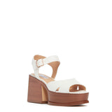 GABRIELA HEARST - Zuri Platform Sandal in Cream Textured Leather