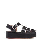 GABRIELA HEARST - Mila Platform Sandal in Black Leather