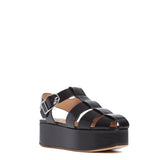 GABRIELA HEARST - Mila Platform Sandal in Black Leather