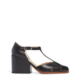 GABRIELA HEARST - Hawes T-Strap Heel in Black Leather