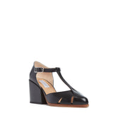 GABRIELA HEARST - Hawes T-Strap Heel in Black Leather