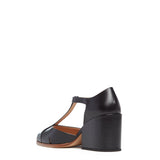 GABRIELA HEARST - Hawes T-Strap Heel in Black Leather