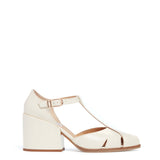 GABRIELA HEARST - Hawes T-Strap Heel in Cream Leather