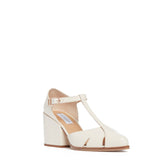 GABRIELA HEARST - Hawes T-Strap Heel in Cream Leather