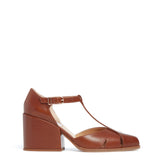 GABRIELA HEARST - Hawes T-Strap Heel in Cognac Leather