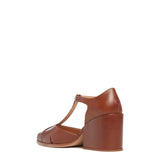 GABRIELA HEARST - Hawes T-Strap Heel in Cognac Leather