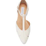 GABRIELA HEARST - Harlow Ballerina Flat Shoe in Cream Leather