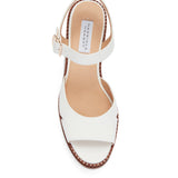 GABRIELA HEARST - Zuri Platform Sandal in Cream Textured Leather