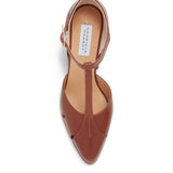 GABRIELA HEARST - Hawes T-Strap Heel in Cognac Leather