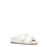 GABRIELA HEARST - Ellington Fur Flat Slide in Cream Leather