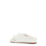 GABRIELA HEARST - Ellington Fur Flat Slide in Cream Leather