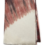 GABRIELA HEARST - Anaya Scarf in Deep Bordeaux Multi Tie Dye Cashmere Silk and Wool Gauze with Edge Stitch