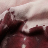 GABRIELA HEARST - Anaya Scarf in Deep Bordeaux Multi Tie Dye Cashmere Silk and Wool Gauze with Edge Stitch