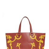 GABRIELA HEARST - Coyote Flame Tote Bag in Rust & Yellow Leather