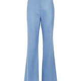 GABRIELA HEARST - Vesta Pant in Light Blue Virgin Wool and Silk Linen Twill