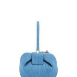 GABRIELA HEARST - Demi Bag in Light Blue Recycled Cotton Linen Denim