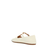 GABRIELA HEARST - Lola Ballerina Flat Shoe in Cream Nappa Leather