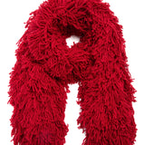 GABRIELA HEARST - Hargreaves Knit Scarf in Scarlet Red Virgin Wool Cashmere Silk