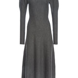 GABRIELA HEARST - Hannah Knit Maxi Dress in Charcoal Melange Merino Wool Cashmere