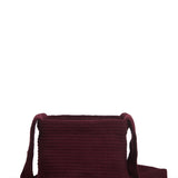 GABRIELA HEARST - Crossover Knit Bag in Bordeaux Cashmere