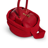 GABRIELA HEARST - Crossover Knit Bag in Red Cashmere