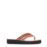 GABRIELA HEARST - Clemence Crochet Flip Flop in Tonic Orange Multi Cotton