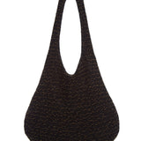 GABRIELA HEARST - Hedone Knit Hobo Bag in Black & Gold Beaded Cashmere