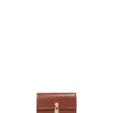 GABRIELA HEARST - Compact Flat Wallet in Cognac Leather