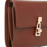 GABRIELA HEARST - Compact Flat Wallet in Cognac Leather