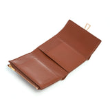 GABRIELA HEARST - Compact Flat Wallet in Cognac Leather