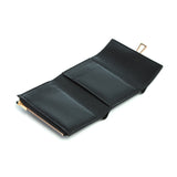 GABRIELA HEARST - Compact Flat Wallet in Black Leather