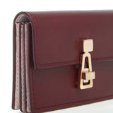 GABRIELA HEARST - Concerta Card Wallet in Bordeaux & Pink Leather