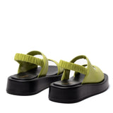 Elleme - Gemini Puffy Slingback Lime/Black