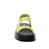 Elleme - Gemini Puffy Slingback Lime/Black