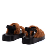 Elleme - Gemini Shearling Slingback Teddy Caramel