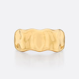 BROCHU WALKER - Golden Waves Molten Band Ring