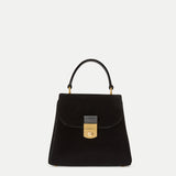 Veronica Beard - Velvet Crest Lock Top Handle Bag