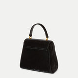 Veronica Beard - Velvet Crest Lock Top Handle Bag