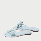 Roeffler Randall - Hadley Blue Leather Bow Sandal