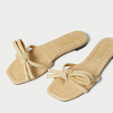 Roeffler Randall - Hadley Natural Bow Sandal