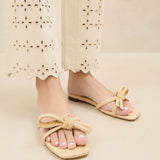 Roeffler Randall - Hadley Natural Bow Sandal