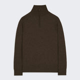 Guest In Residence - Half Zip Turtleneck - Chestnut