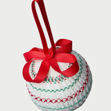 Roeffler Randall - Harriet Cream Embroidered Ornament