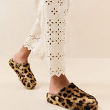 Roeffler Randall - Haven Leopard Velvet Mule