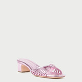 Roeffler Randall - Hazel Pink Leather Knot Mule